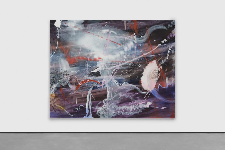 View of Emma McIntyre’s work at David Zwirner Gallery in Hong Kong.