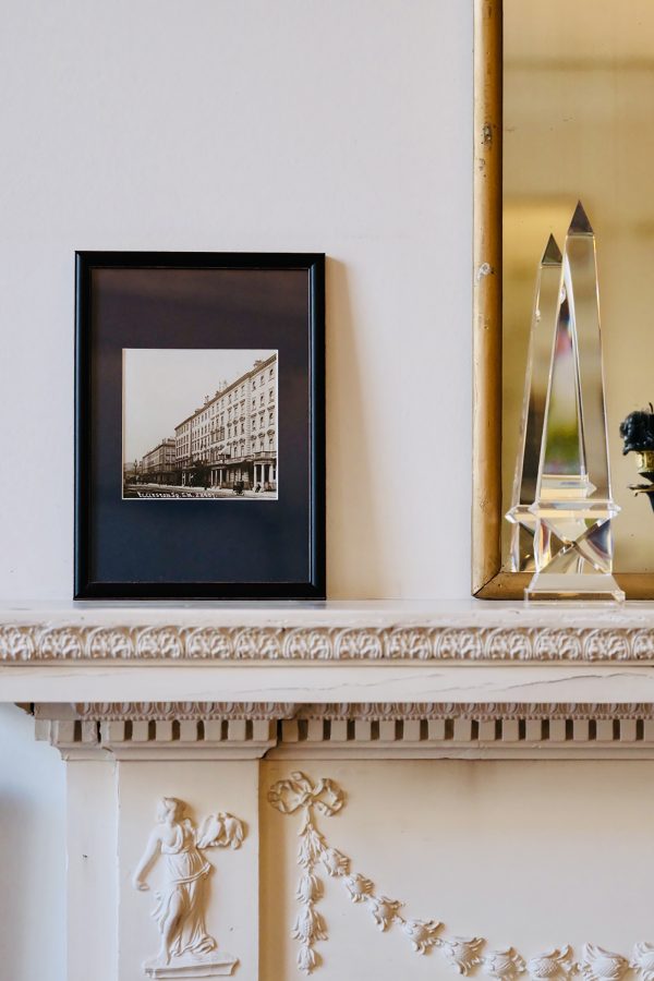 The print of Jane Young-Herries' home on the mantle.