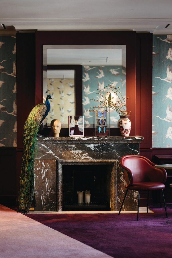 A view of the interior design of Alois Dallmayr fine dining restaurant in Munich in Germany