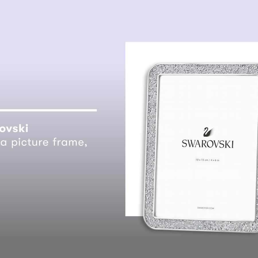 Product shot of the Swarovski Minera picture frame.