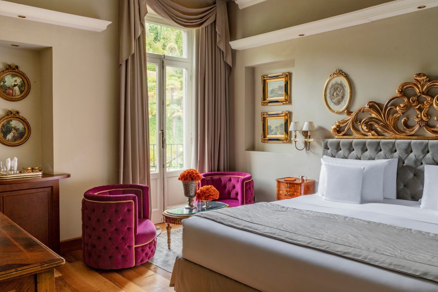 Interior of the Park View Prestige Room at Grand Hotel Tremezzo.