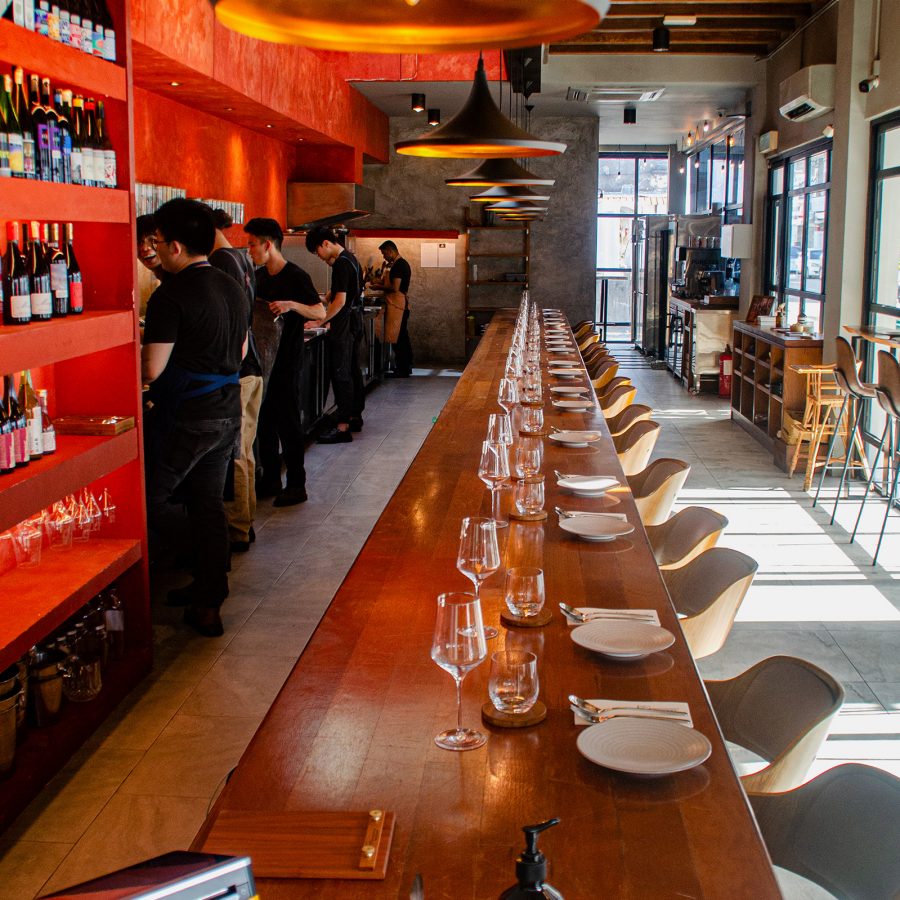 The bar at Communal Table by Gen, George Town.