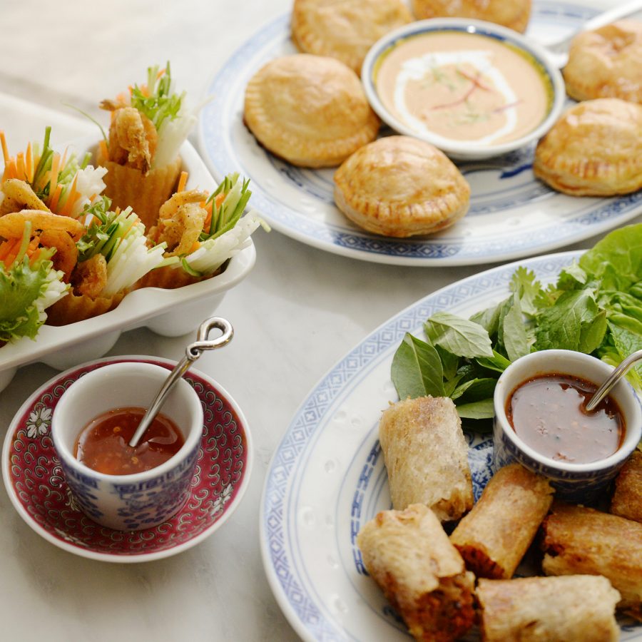 A selection of starters served at Kebaya Dining Room, George Town.