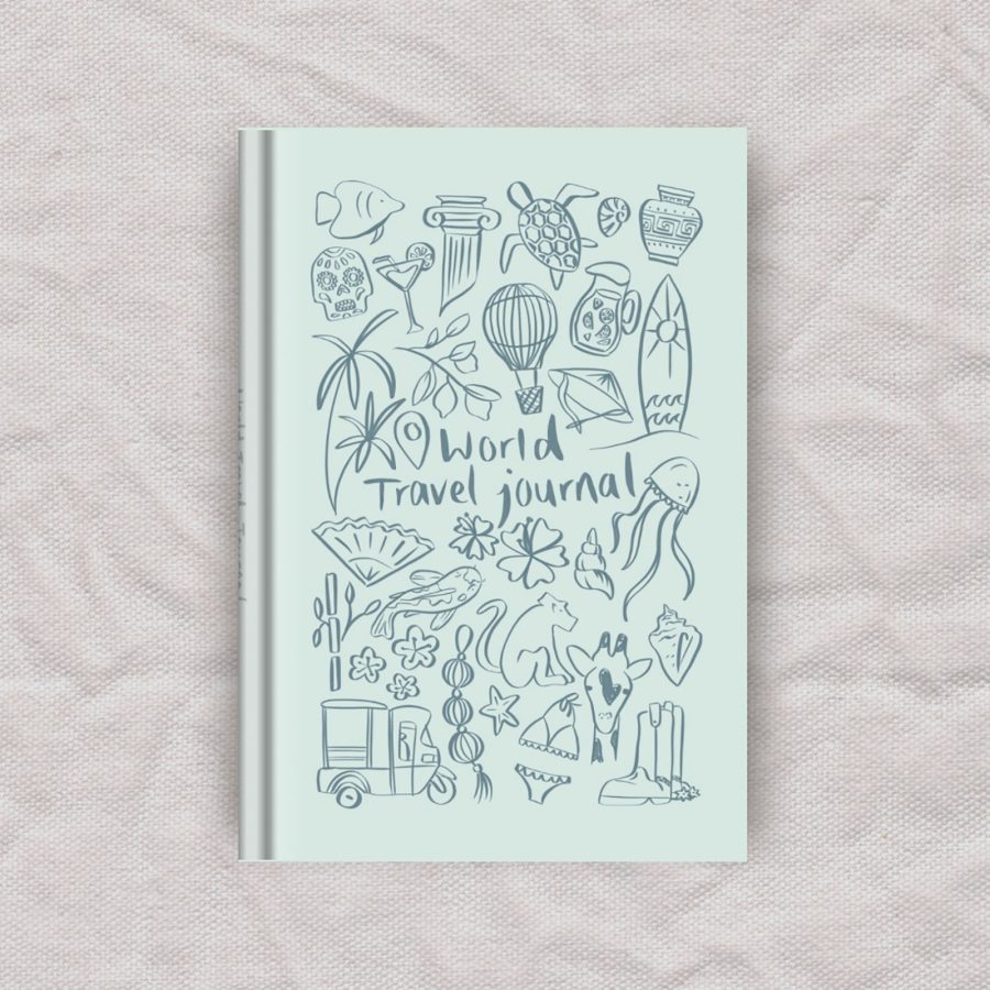 JotJournalling’s World Travel Journal in mint.