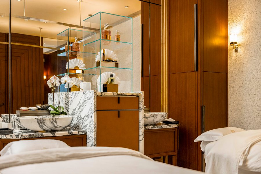 The treatment room at Asaya Spa by Guerlain.