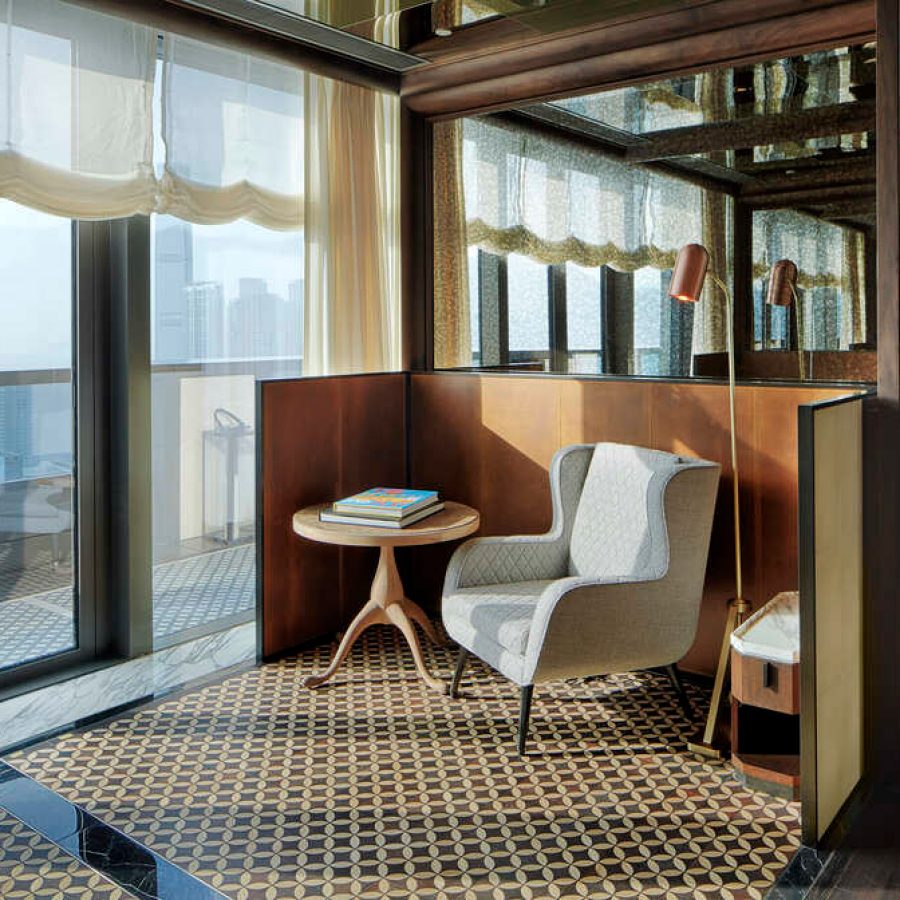Interior of the Manor Club of Rosewood Hong Kong