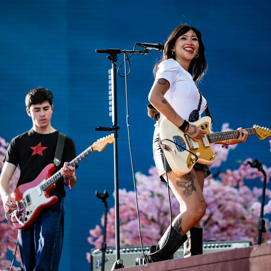Beabadoobee performs at Coachella.