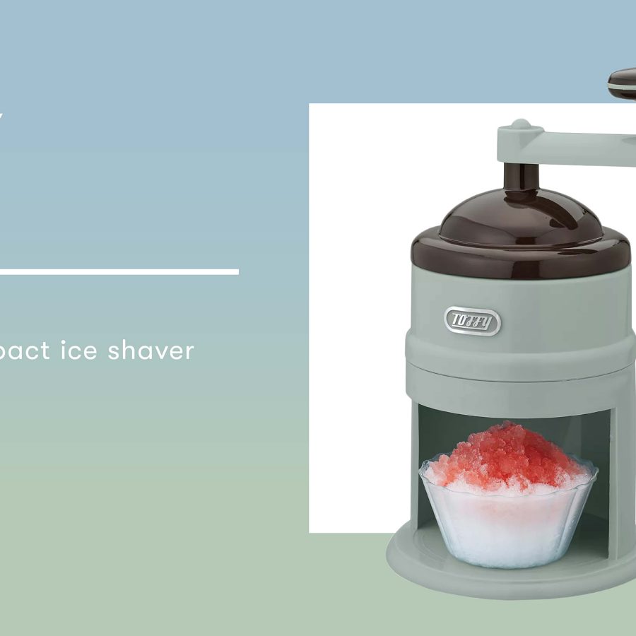 Product shot of the Toffy compact ice shaver.
