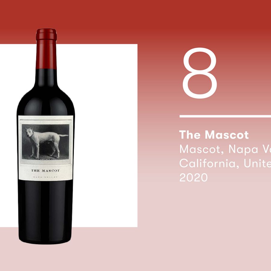 Product shot of a bottle of wine from Mascot, Napa Valley, California, United States, 2020.
