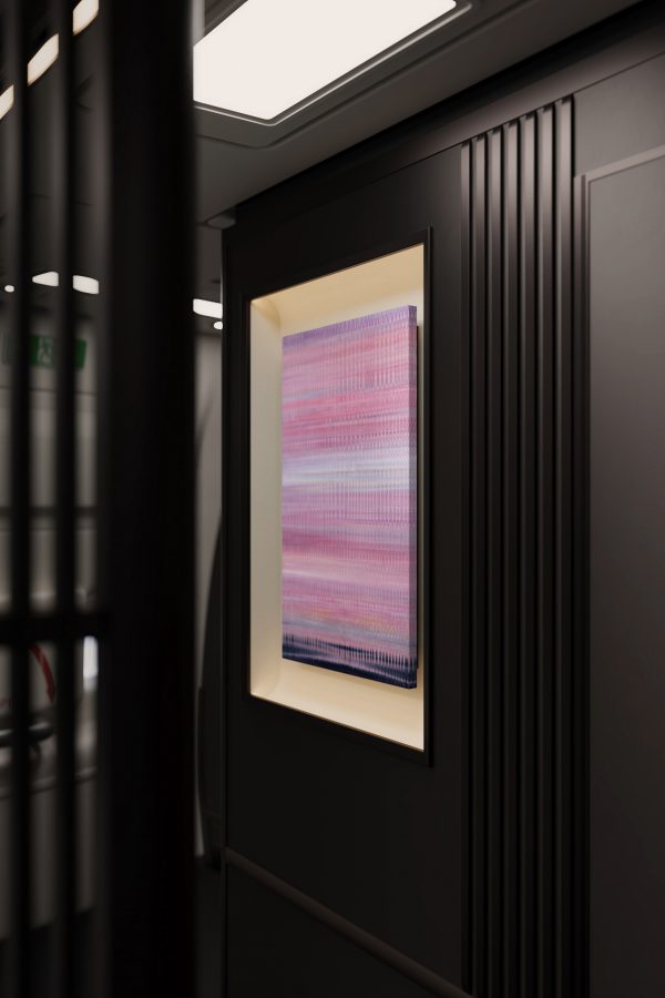 Fan Yan’s Mist in Pink in a Cathay Pacific cabin