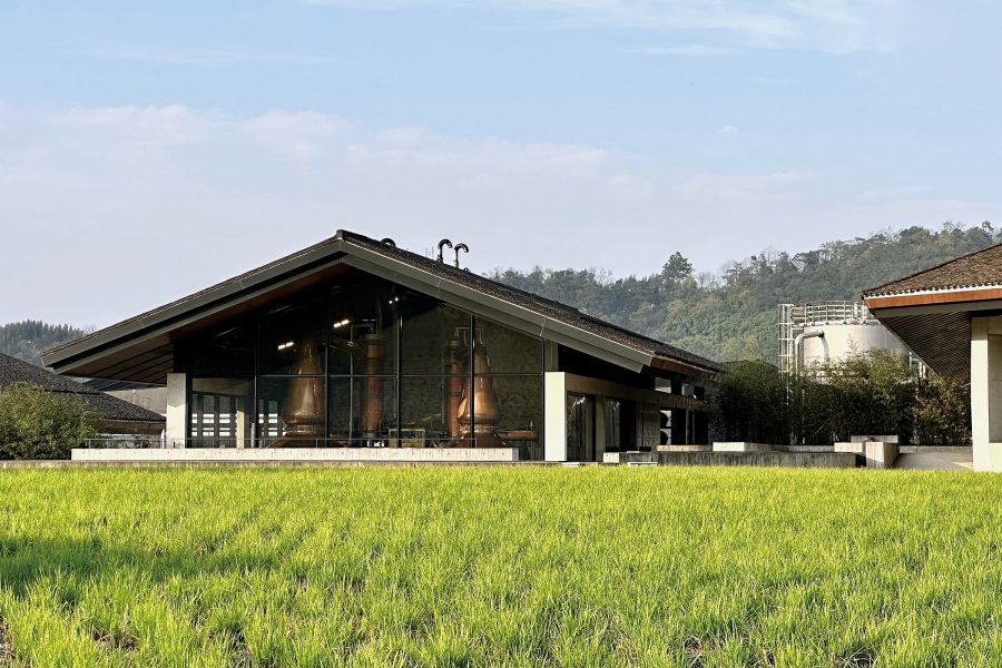 Exterior of The Chuan’s distillery in the foothills of Mount Emei.