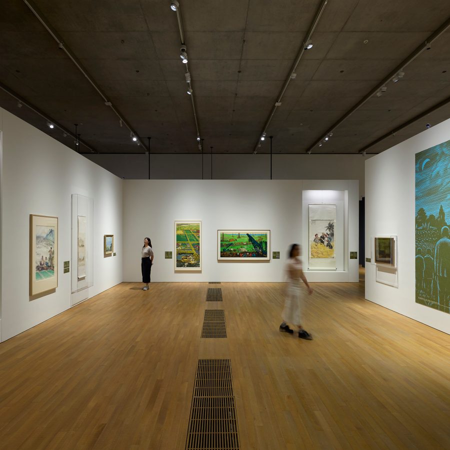  Interior view of an exhibition at M+. 