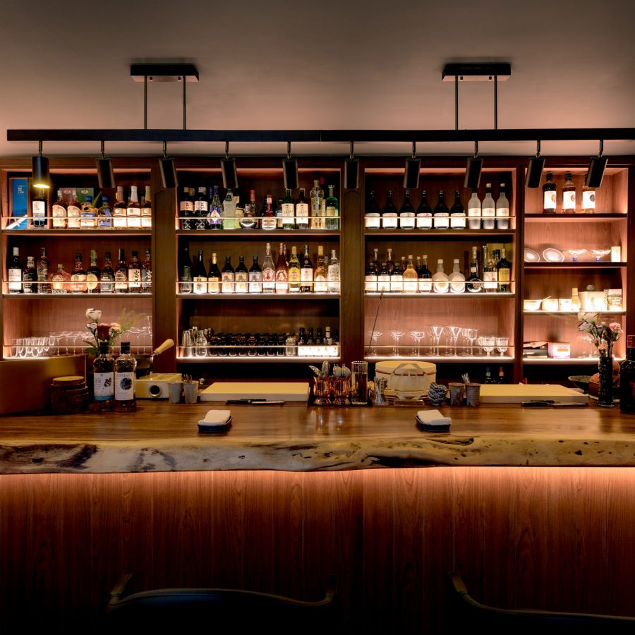 Interior view of the bar at Madara Hong Kong.