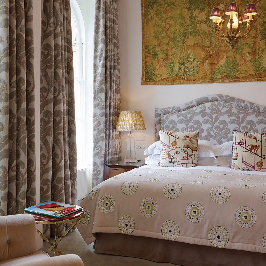 The Abbey Deluxe room at The Bird hotel in Bath.