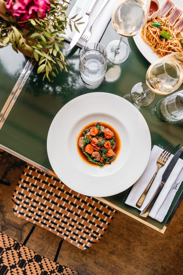 A dish served at chef Apiradee "Thiou" Thirakomen's @Thiou.restaurant, located within the Hotel Norman Paris