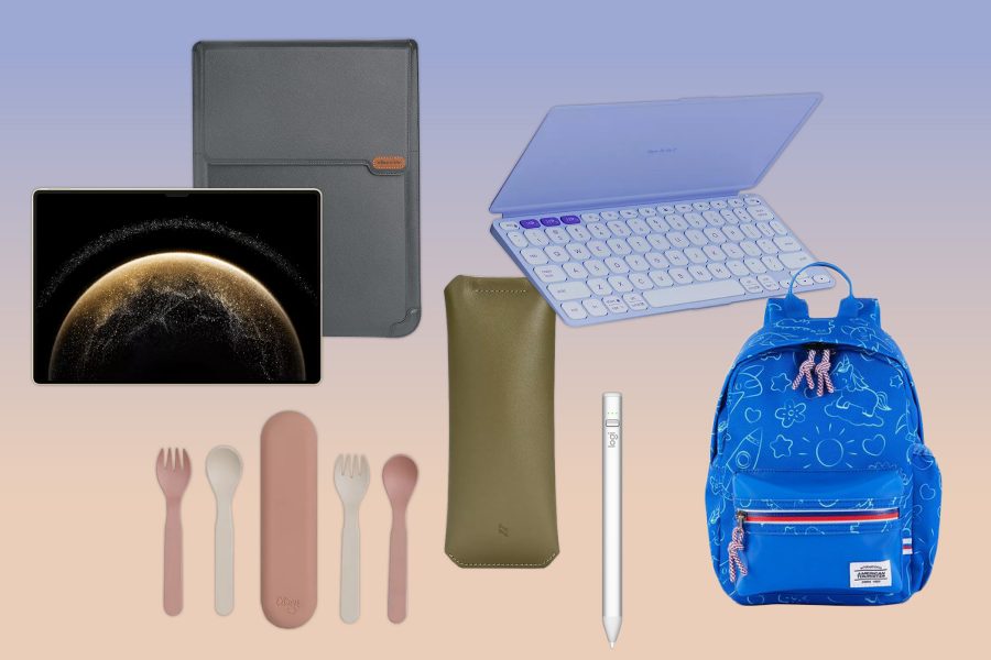 Collage of Cathay shop products for August, including back-to-school essentials.