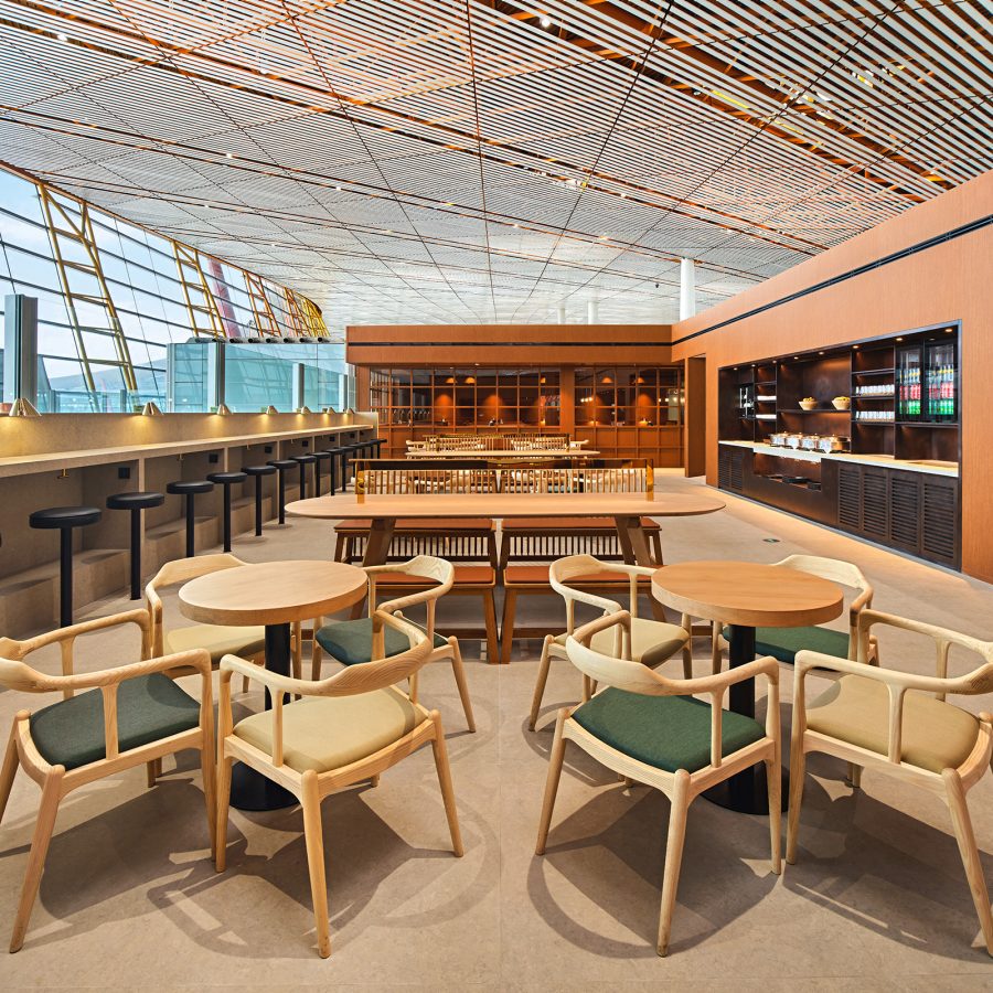 The Food Hall at the Beijing Cathay Pacific lounge.