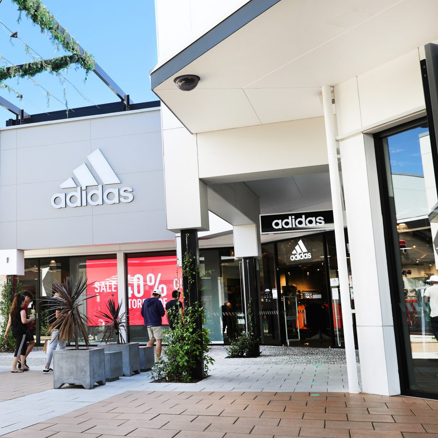 Sports brands like Under Armour and Adidas sit next to each other at Harbour Town.  