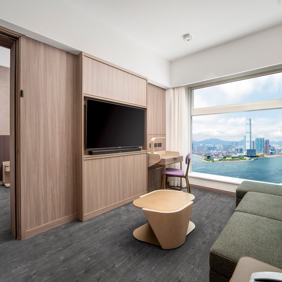 An interior view of Motto by Hilton Hong Kong SoHo.