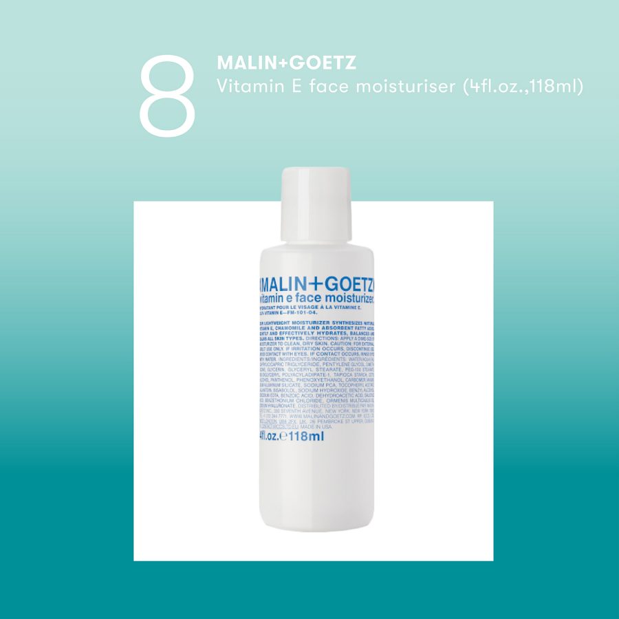 Product shot of the MALIN+GOETZ Vitamin E face moisturiser.