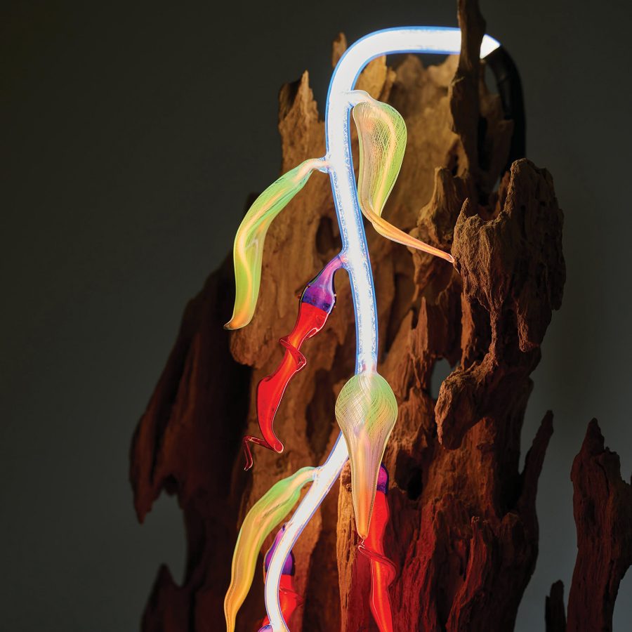 An original abstract neon artwork by Kowloneon