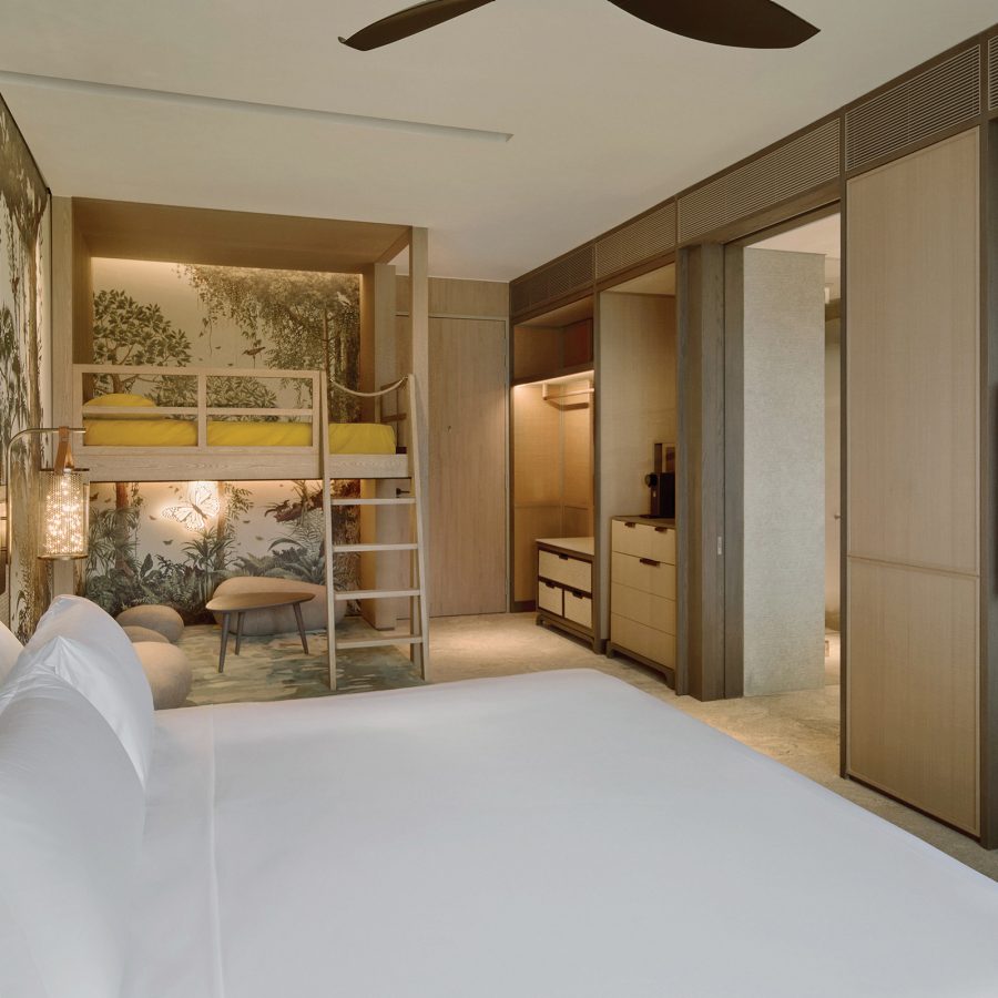 An inteior view of the family room at Mandai Rainforest Resort by Bayan Tree in Singapore