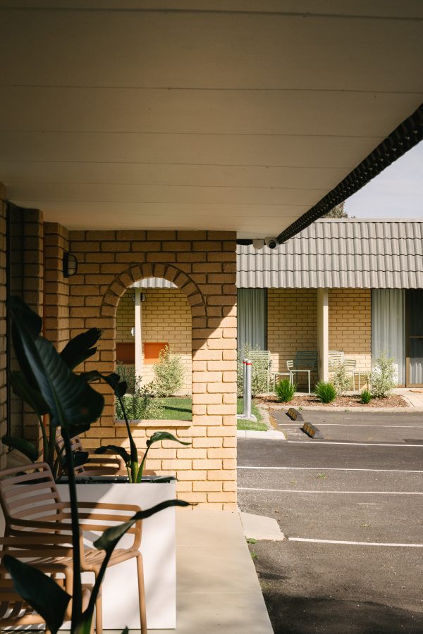 A brick archway at The Timothée Resort, Busselton.