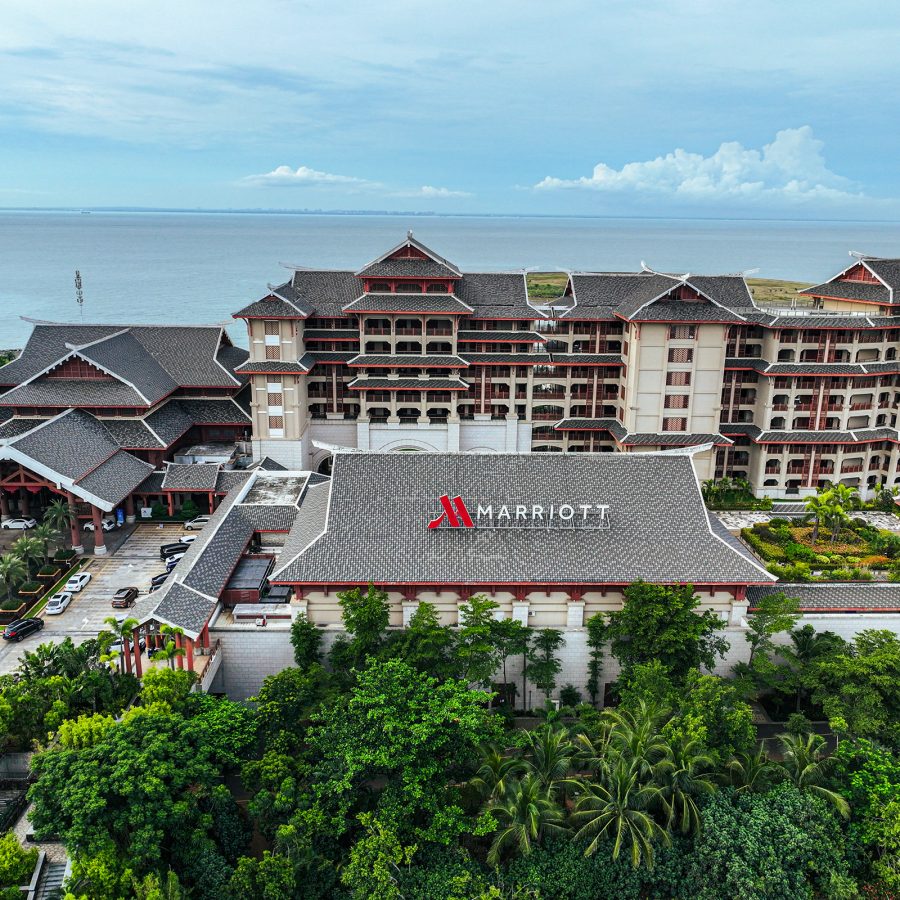 External view of the Haikou Marriott Hotel.