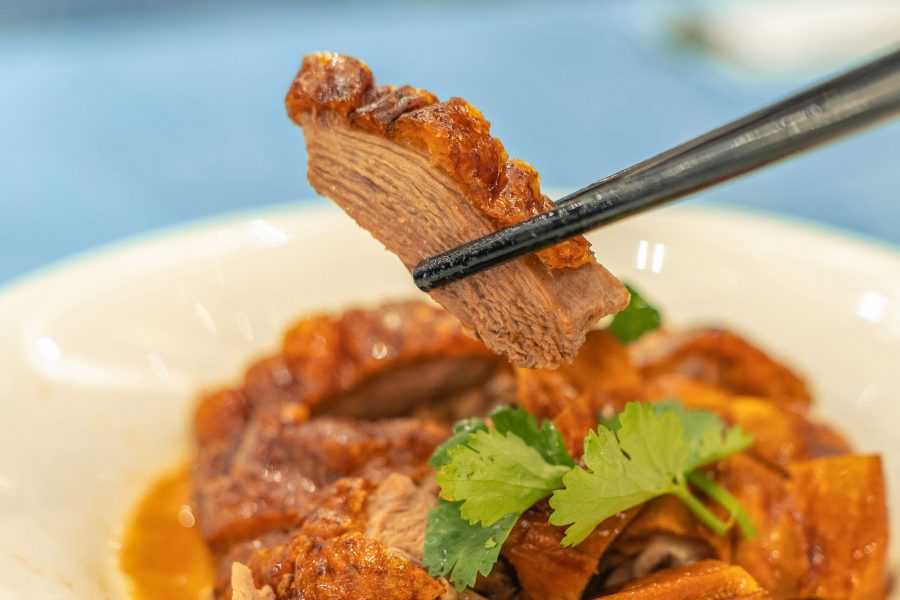 A Wenchang chicken dish at Longquanren fishing village in Haikou.