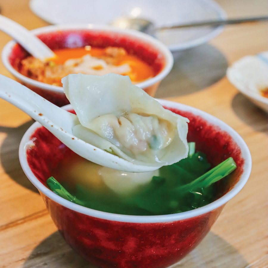 A bowl of wonton.