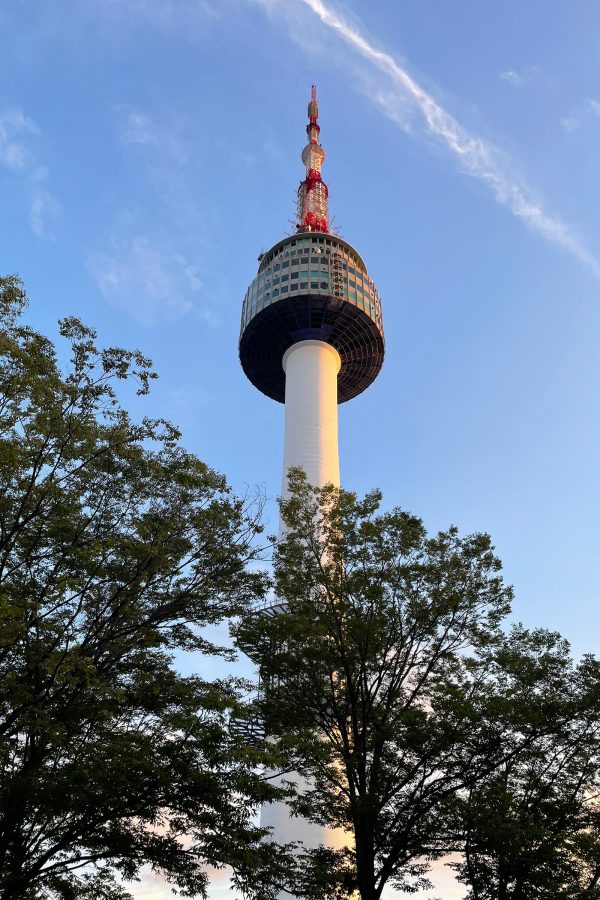 N Seoul Tower seen from Namsan Park in Seoul in the afternoon.