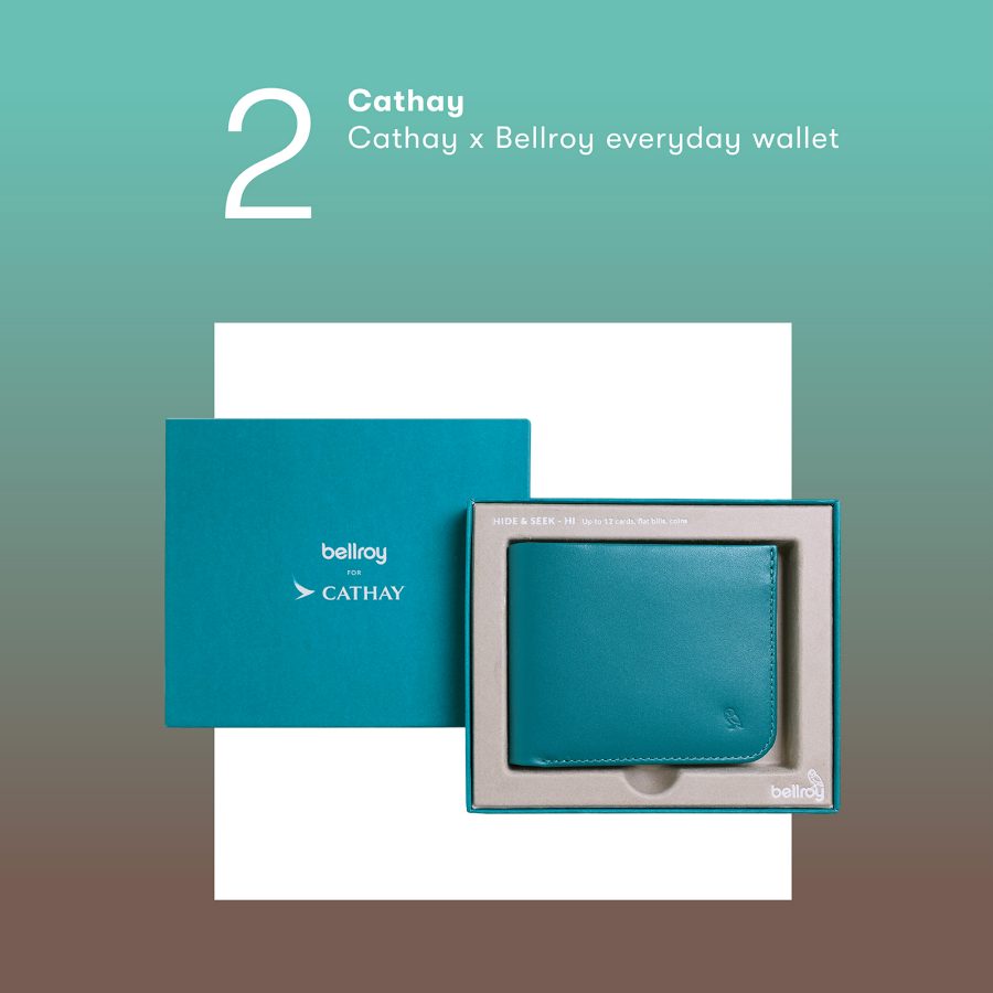 Product shot of the Cathay x Bellroy everyday wallet 