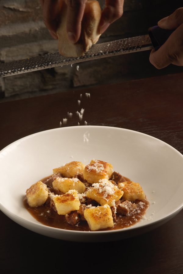 A gnocchi dish served at La Volta in Hong Kong.