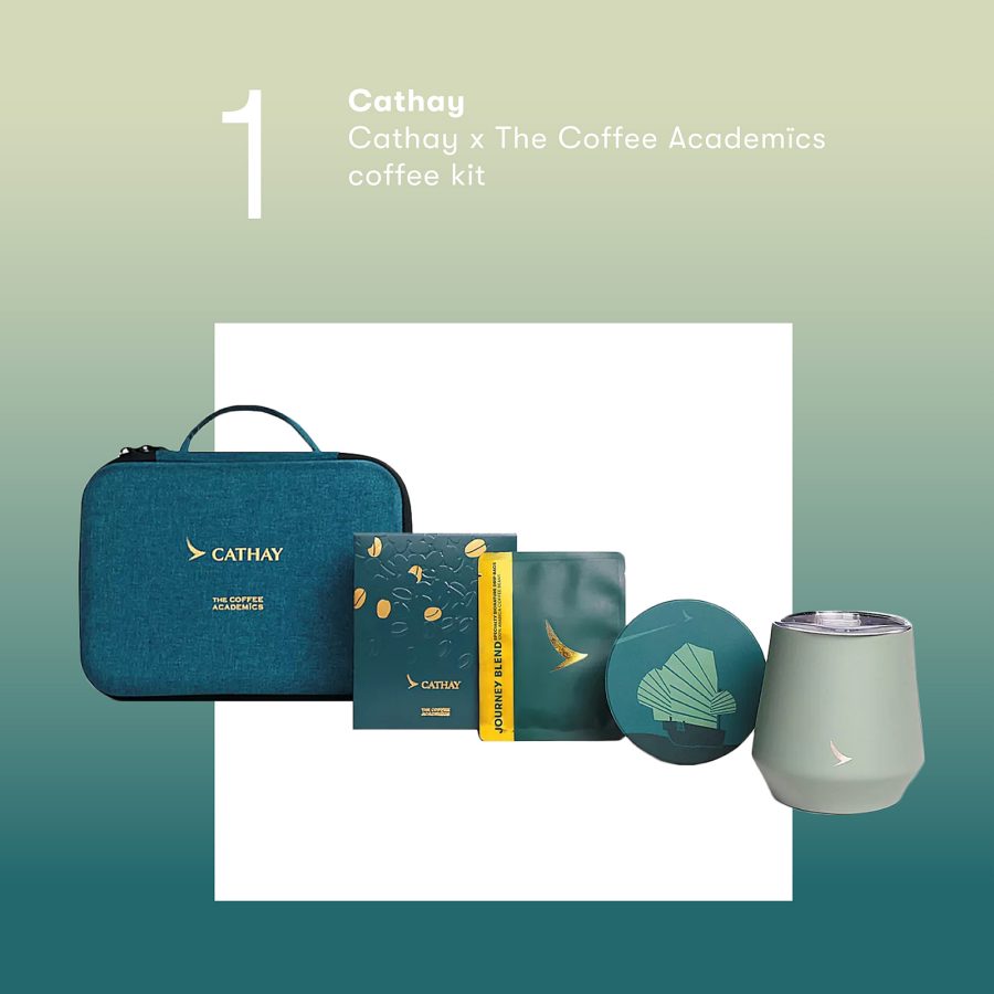Product shot of the Cathay x The Coffee Academïcs coffee kit.