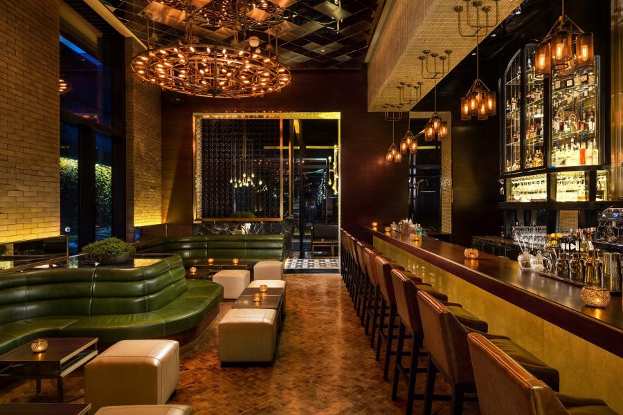 Interior view of Jing bar at Upper House Chengdu.