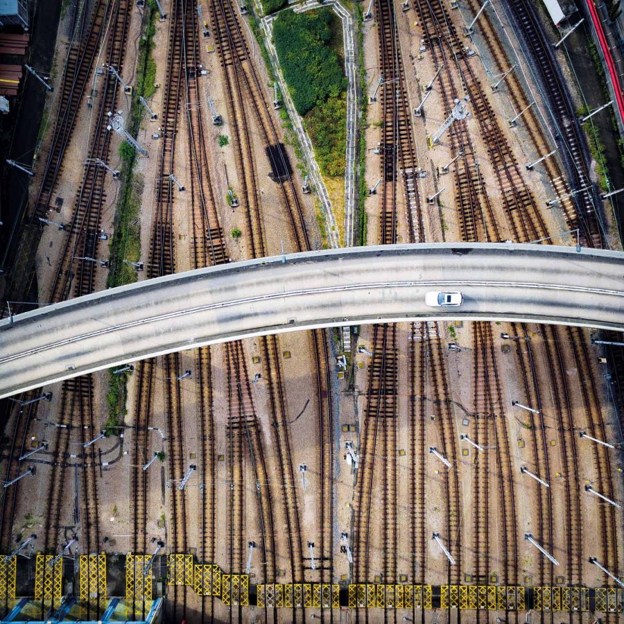 Aerial view of the Kowloon Bay MTR Depot. Credit: Tugo C.Y. Cheng