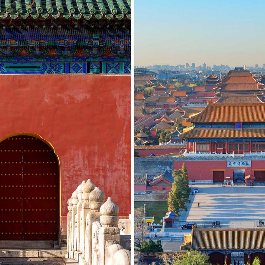 The palace museum and Qianmen street