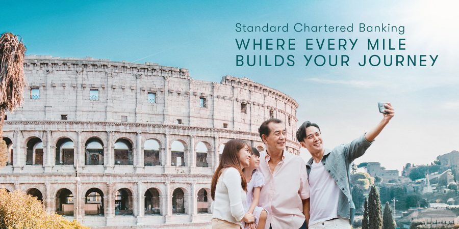 Family travel and taking photo in Europe