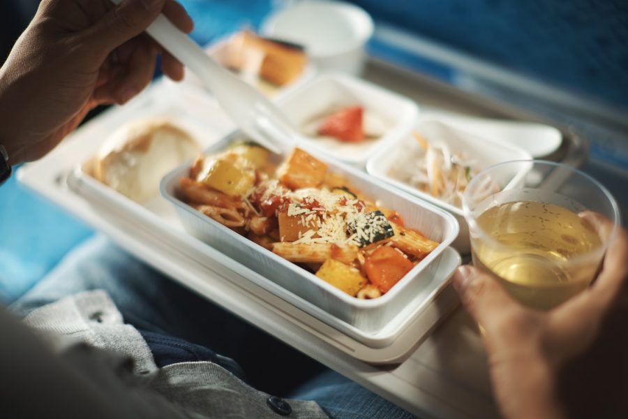 Dinner on long-haul Economy Class