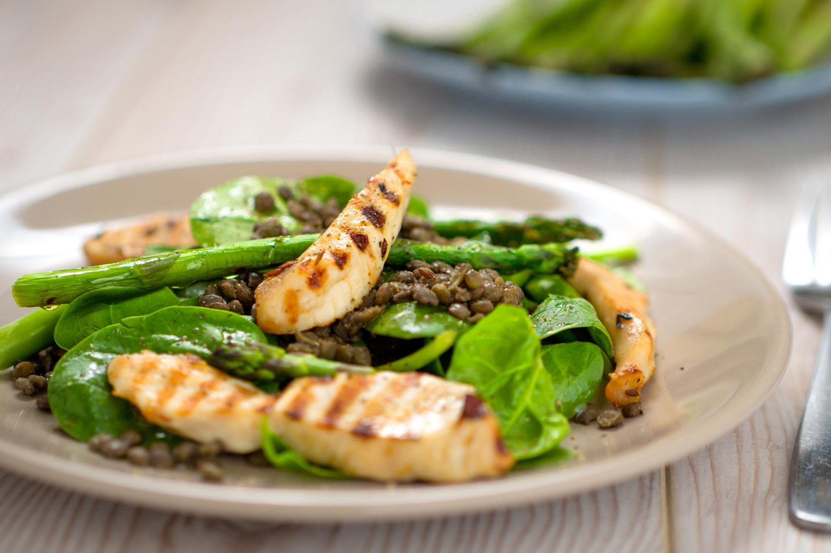 Chicken and lentils dish