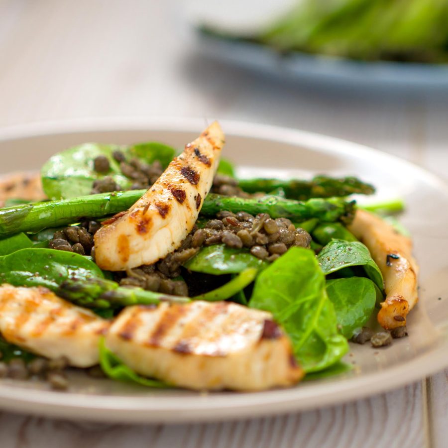 Chicken and lentils dish