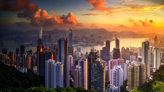 The peak in Hong Kong
