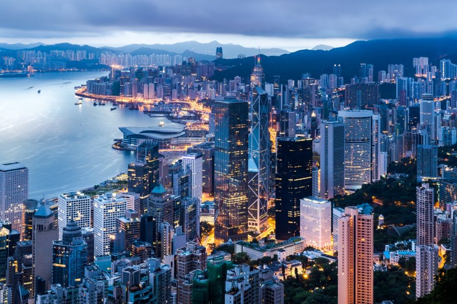 Hong Kong city skyline
