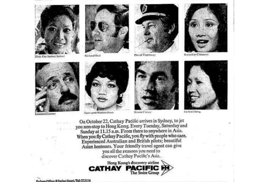 1974 Canberra Times Sydney non-stop flights
