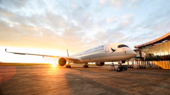 A350 international flight from New Zealand