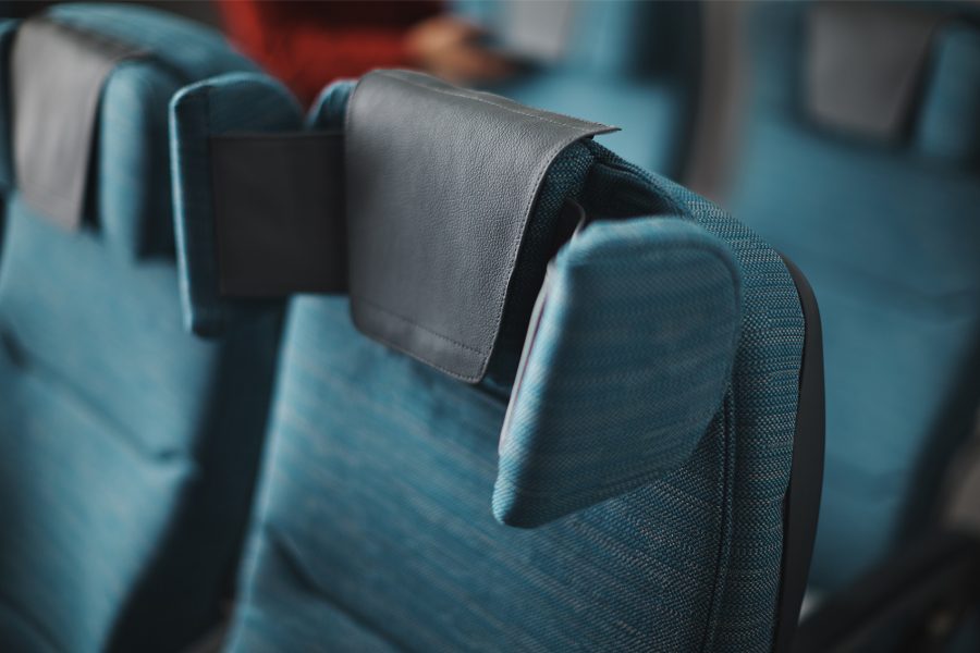 A350 客機更舒適的享受 - 頭枕可作四個模式調校