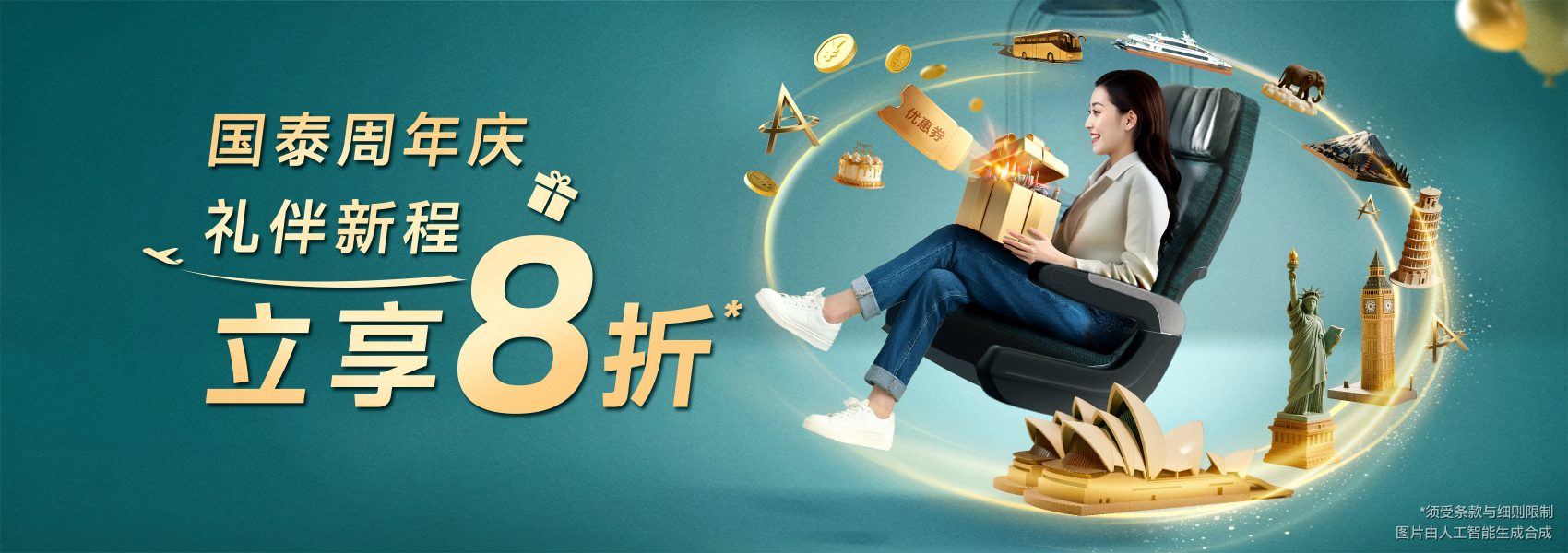 国泰周年庆，尽享三重礼遇