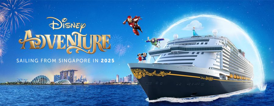 Set sail on the Disney Cruise Adventure from Singapore in 2025.