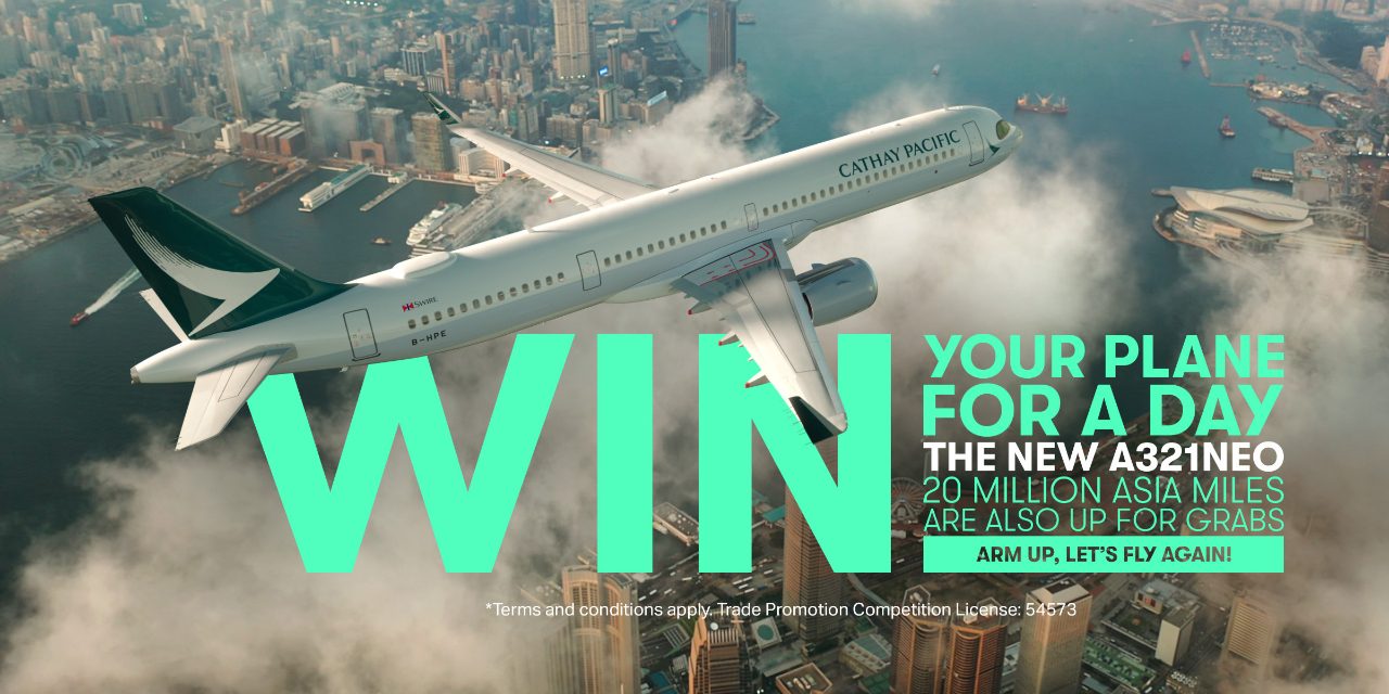 Cathay lucky draw win a plane for a day or Asia Miles